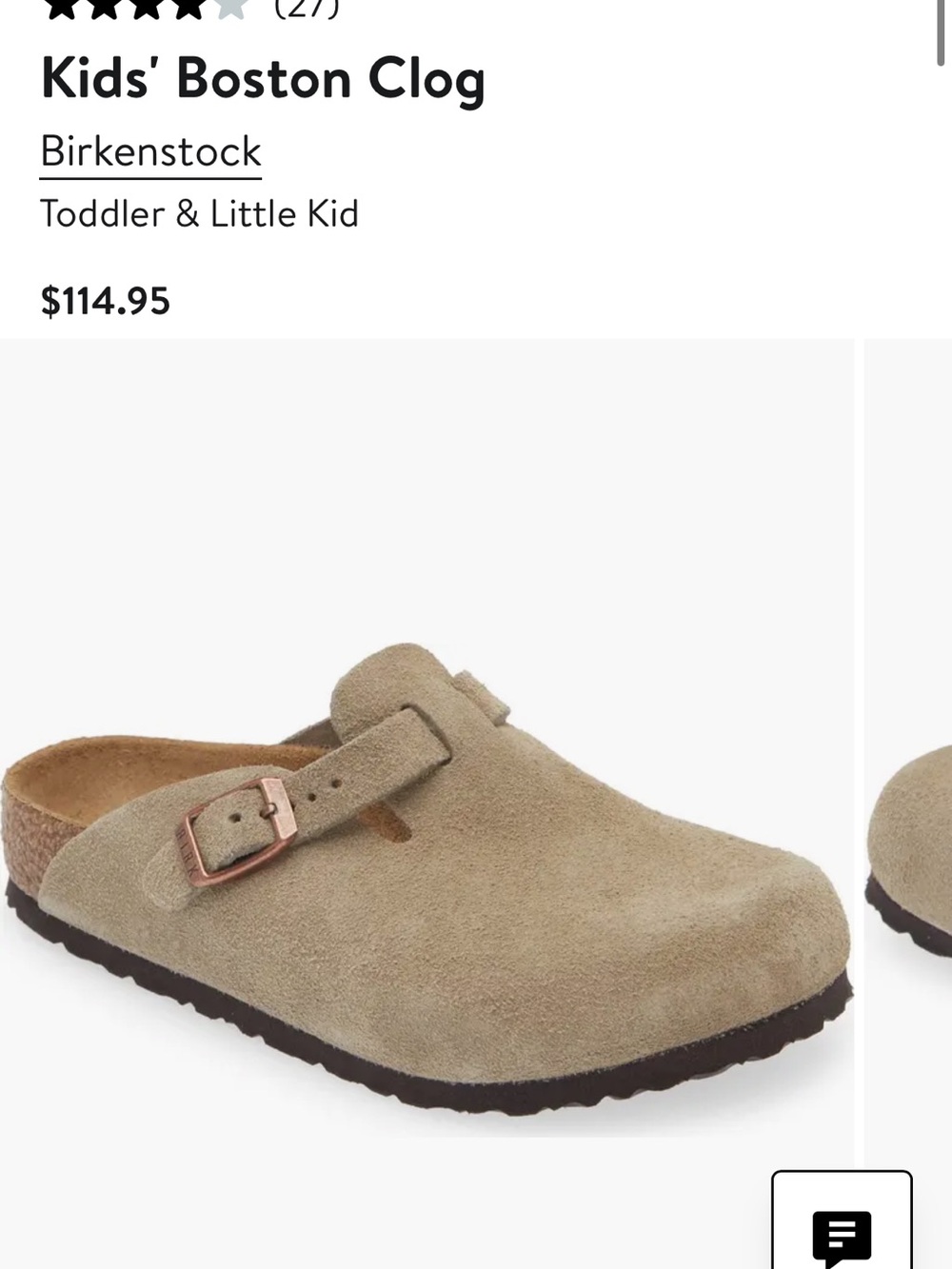 Birkenstock kids Suede Slip-On Clogs in Taupe - Picture 5 of 5